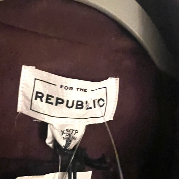 NEW For The Republic Dark Brown Fringe Faux Suede Jacket. Sz XS. - Picture 8 of 10